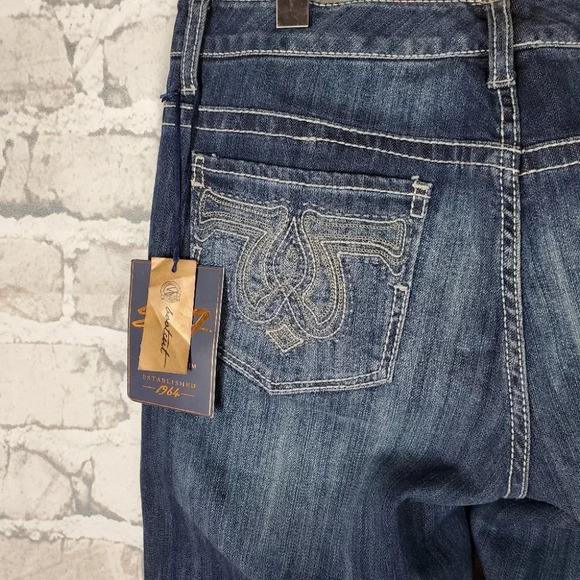 Seven7 Luxe Jeans Sully  Blue 14 Stretch Bootcut NWT - Picture 14 of 15